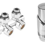 Integrirani kotni termostatski komplet 3/4"x1/2" krom