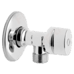 Krogelni ventil z rozeto Z280 in kovinskim ročajem G1/2xG3/8 M­M