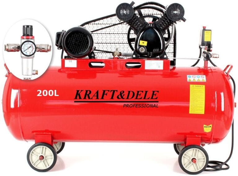 Oljni kompresor Kraft&Dele KD1473, 200 l, 2-batni, s separatorjem