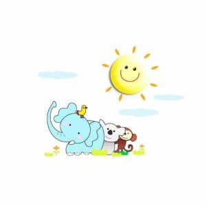 Otroška Svetilka Ø260 mm - Multikolor, IP20, Dimabilna, Baterija 3xAA, Milagro