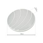 Plafonjera-SHELL-WHITE-40W-LED-O480-mm-Milagro-6
