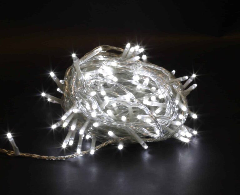 Unicom novoletna svetlobna veriga s 120 LED-lučkami, bela