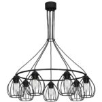 Viseča svetilka DON BLACK 7xE27