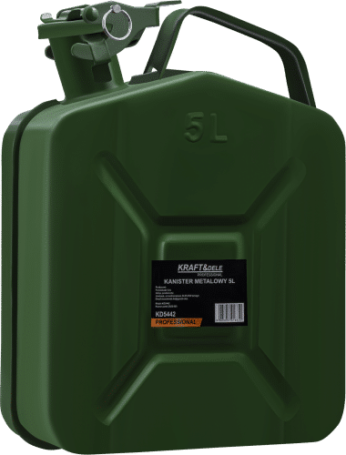 Kovinski kanister za gorivo Kraft&Dele KD5442, 5 L