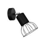 Stenska svetilka 1x mini GU10 črna/chrom Milagro MLP7356
