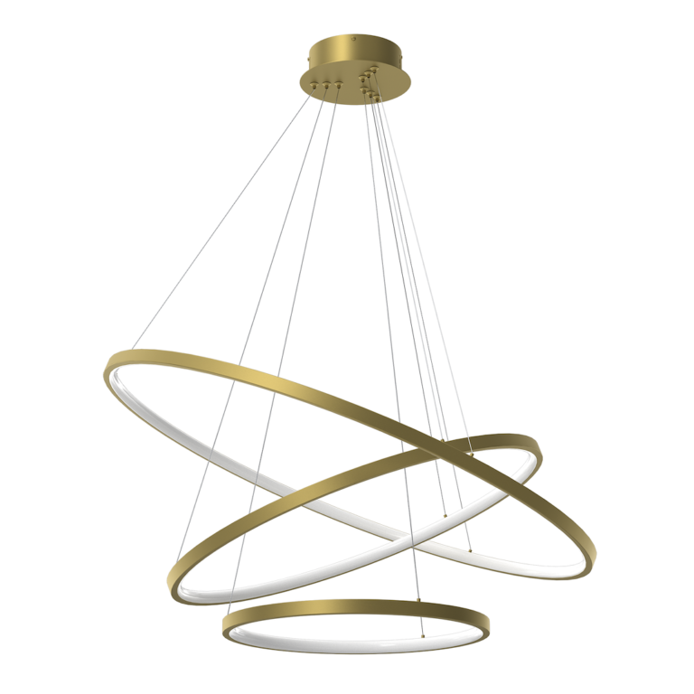Milagro HOOP GOLD viseča LED-svetilka 93 W