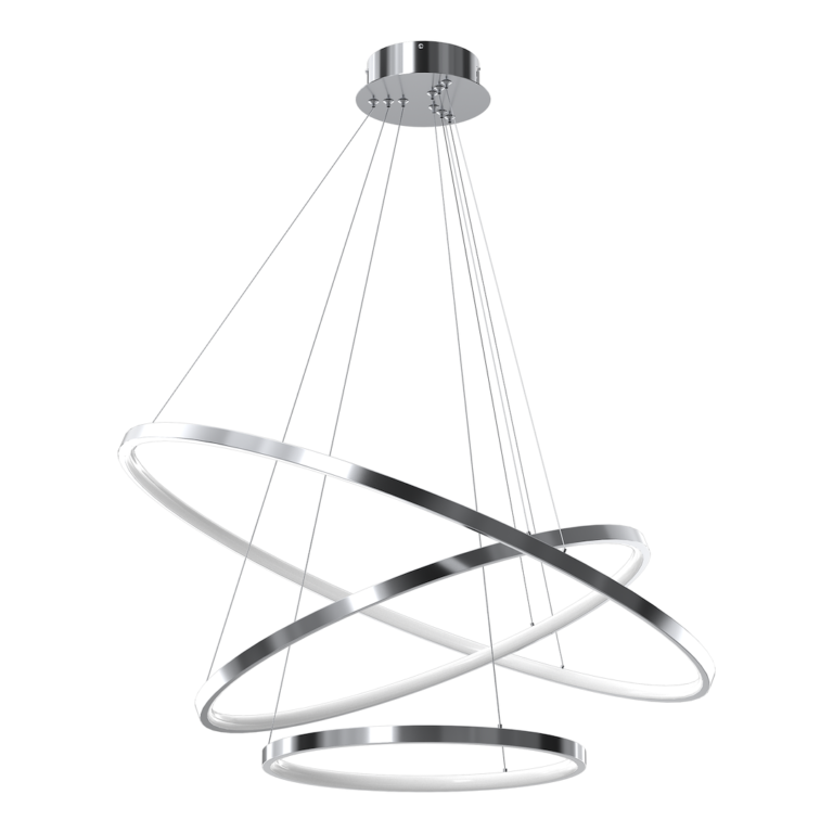 Milagro viseča svetilka HOOP CHROME 93 W LED