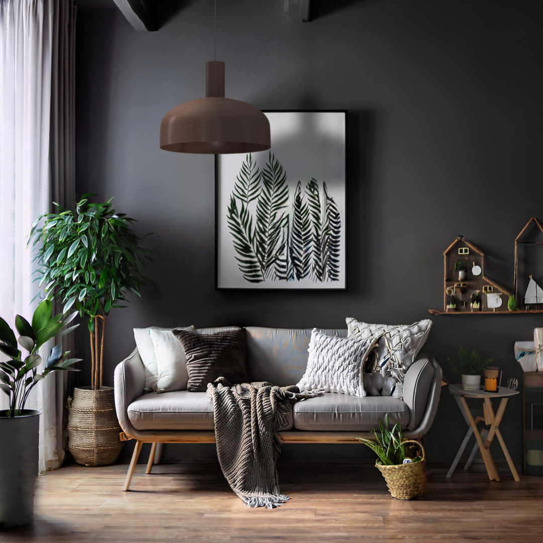 Milagro Visby viseča svetilka, čokoladna, 1 × E27 - slika 4