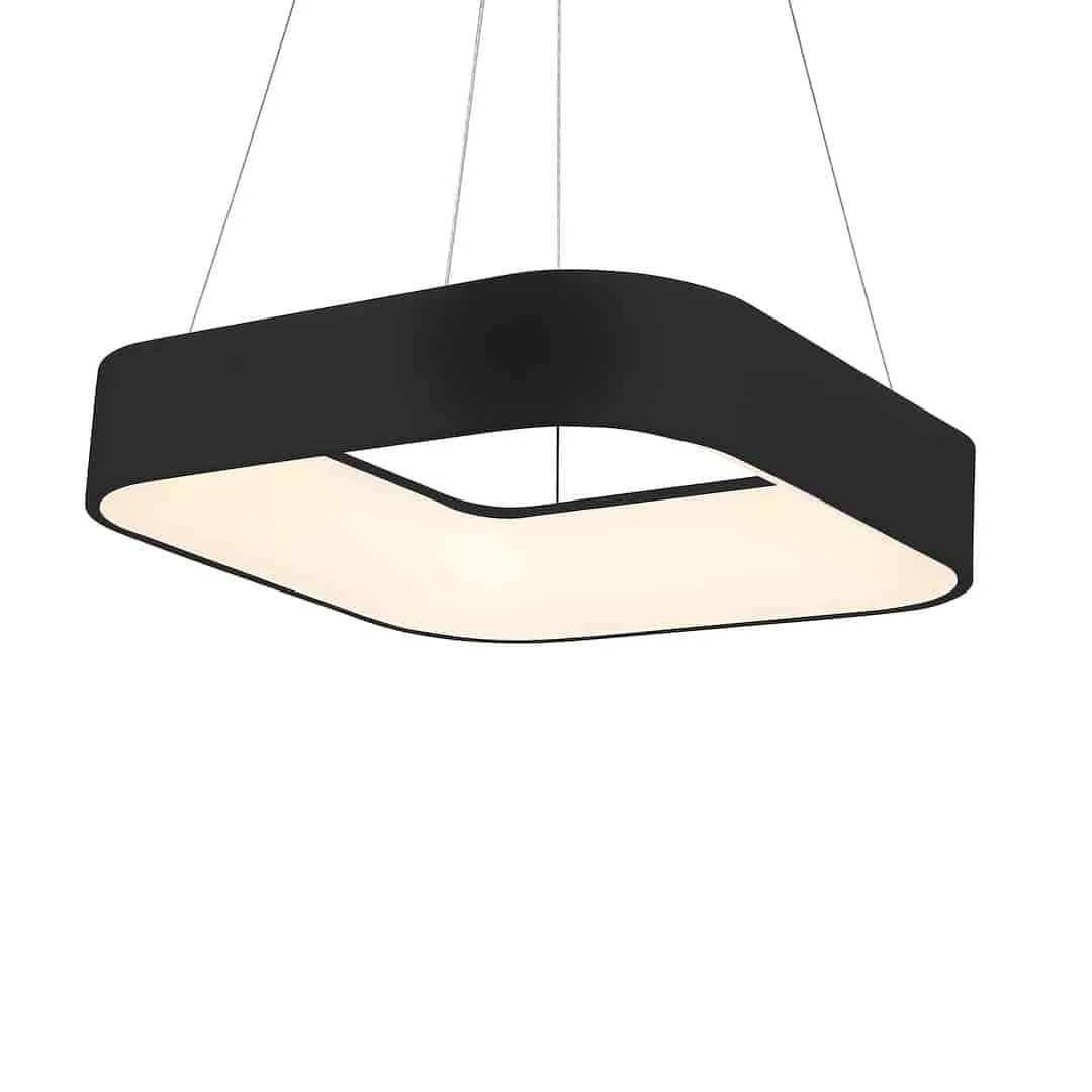 črna LED viseča svetilka