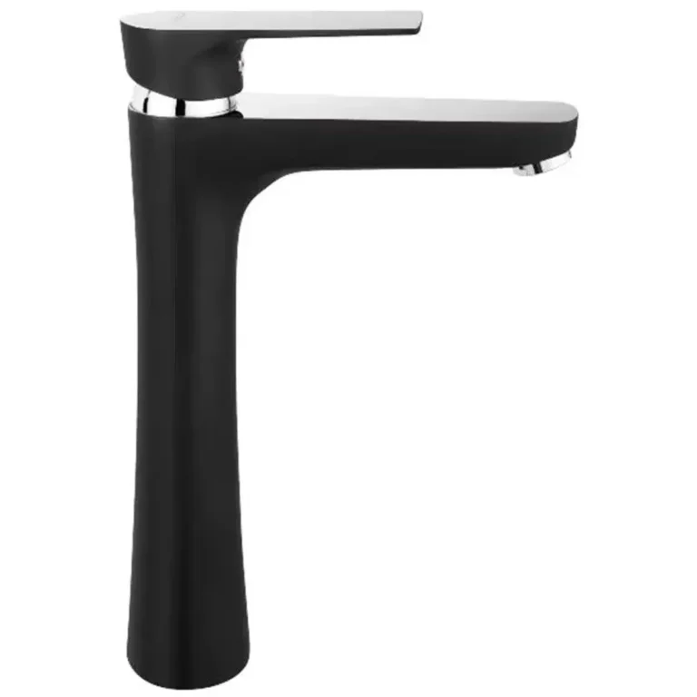 Ferro ALGEO SQUARE BLACK BAQ2LBLC visoka armatura za umivalnik, krom/črna