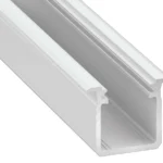 Aluminijast vgradni profil tip G, 1 m z mlečnim pokrovom Eko-Light EKPR8774