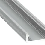Aluminijasti profil tip D za LED trakove 2 m z mlečnim difuzorjem Eko-Light EKPR0088
