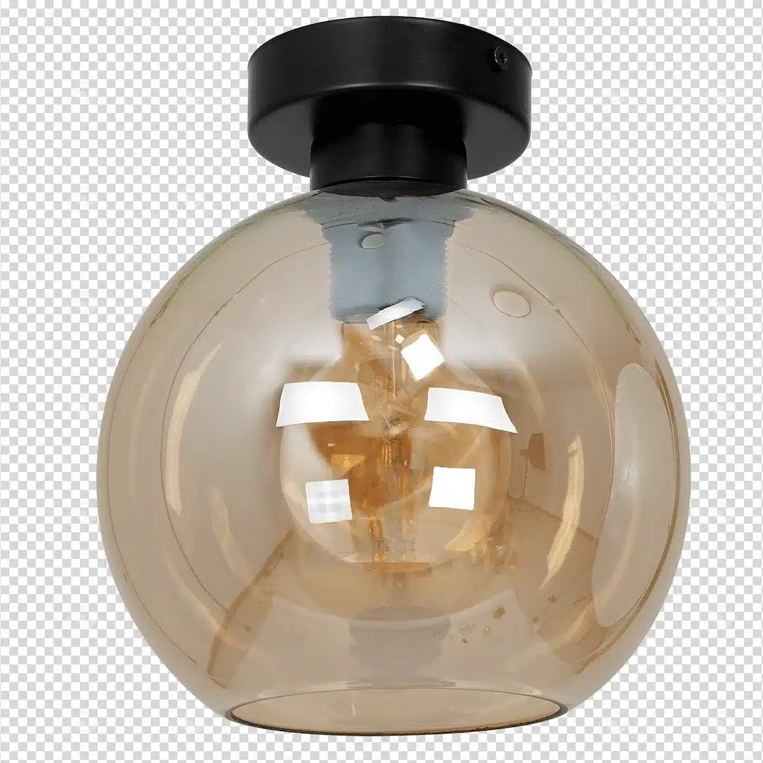 črna stropna svetilka E27