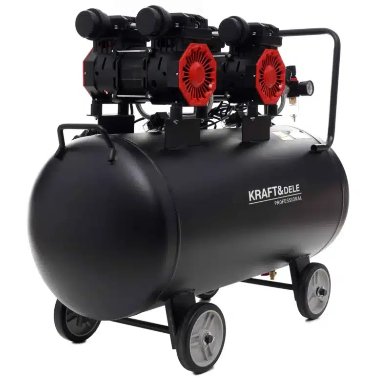 Brezoljni kompresor 100 l, 2 x 1500 W, Kraft&Dele KD1387