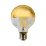Milagro LED žarnica z žarilno nitko G80 E27, 5 W, polpozlačena, topla svetloba