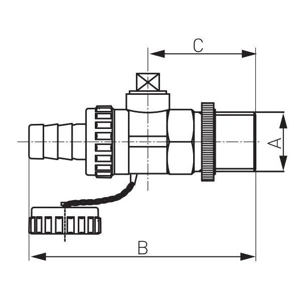 krogelni ventil 3/4
