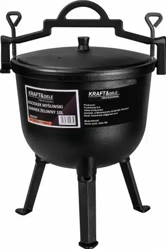 Lovski kotel iz litega železa Kraft&Dele KD4187, 10 L