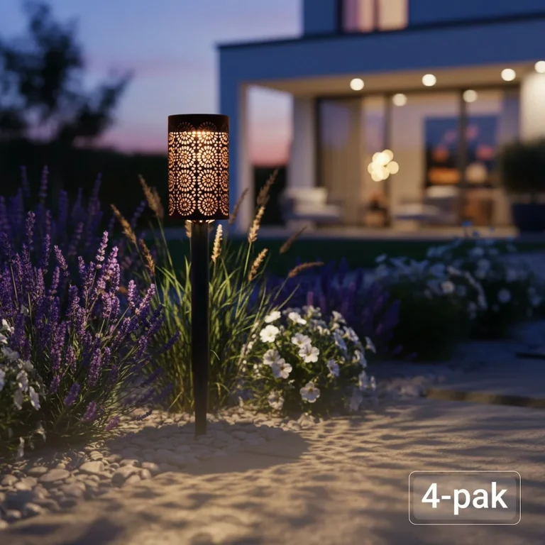 Komplet štirih solarnih dekorativnih svetilk Eko-Light 3000 K IP44
