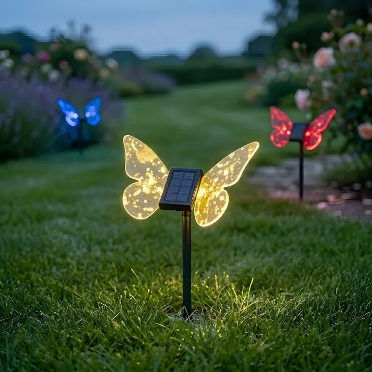 Eko-Light solarna zapična svetilka Butterfly RGB IP44
