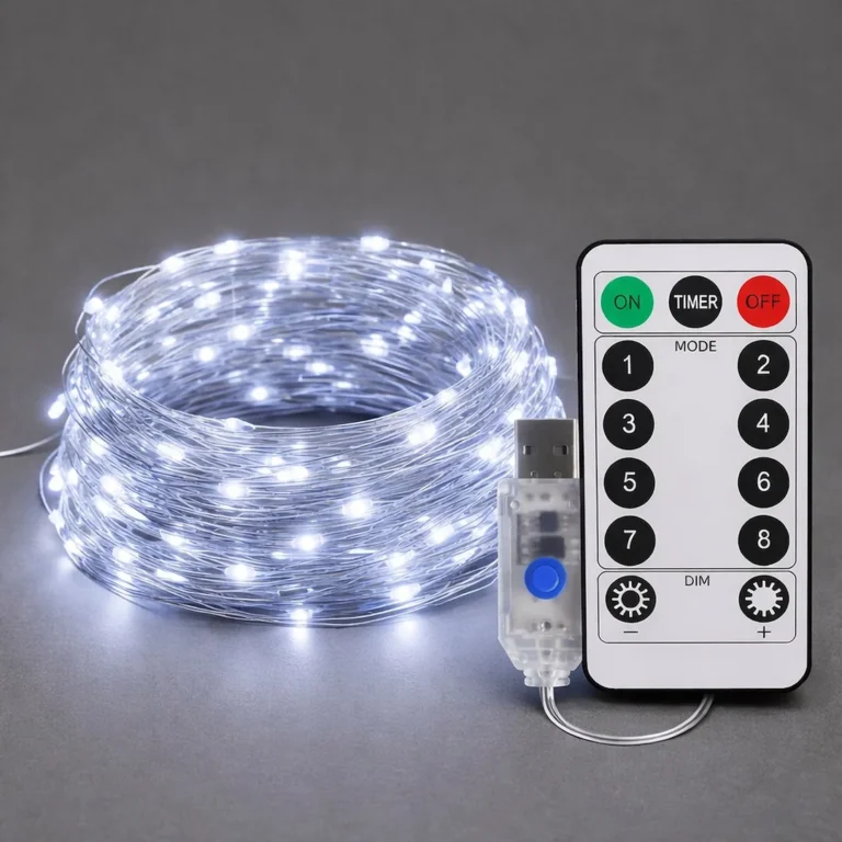 Eko-Light Mery LED svetlobna zavesa 300 LED USB, hladno bela 9000 K