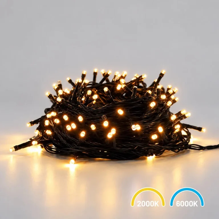 Eko-Light novoletne lučke 200 LED, 10 m, 2000 K + 6000 K, FLASH, IP44