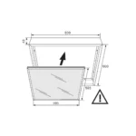 Eko-Light plastični okvir 60 × 60 cm za LED panel