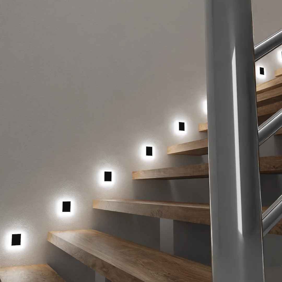 stopnična LED-svetilka CAPRI BLACK