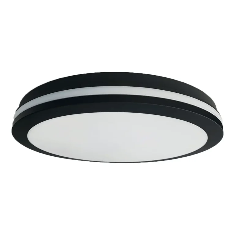 Črna plafonjera Marlon 48 W 4000 K IP54, Eko-Light
