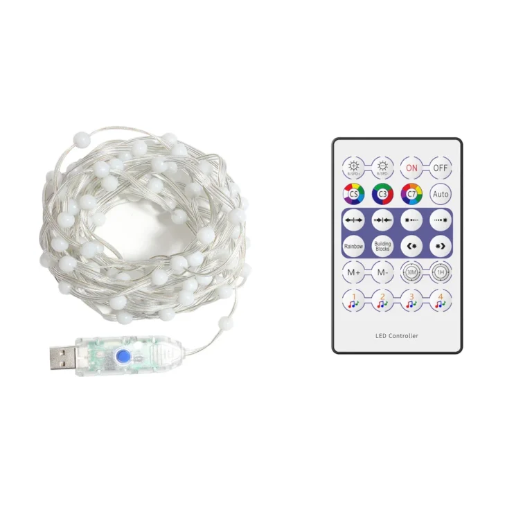 Eko-Light Wizard Kulka RGB svetlobna veriga, 5 m, 100 LED-diod