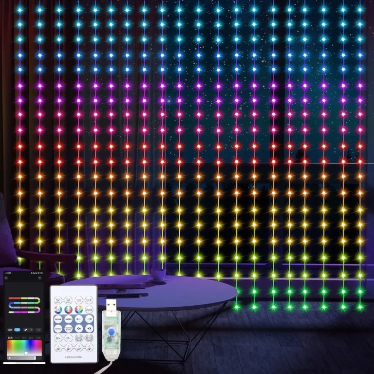 Eko-Light LED svetlobna zavesa Wizard Kulka, 2 × 2 m, 400 RGB LED