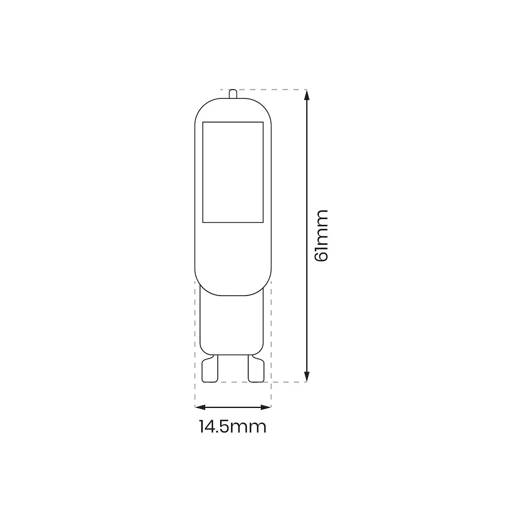 COB LED žarnica G9