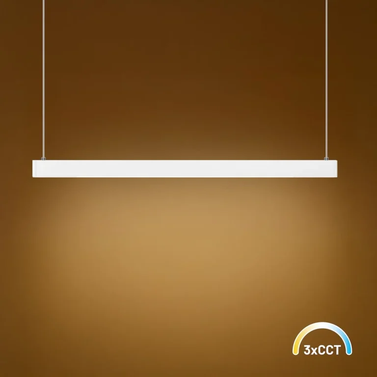 Milagro LINEA viseča svetilka – bela, 36 W LED, 3000–4000–5700 K